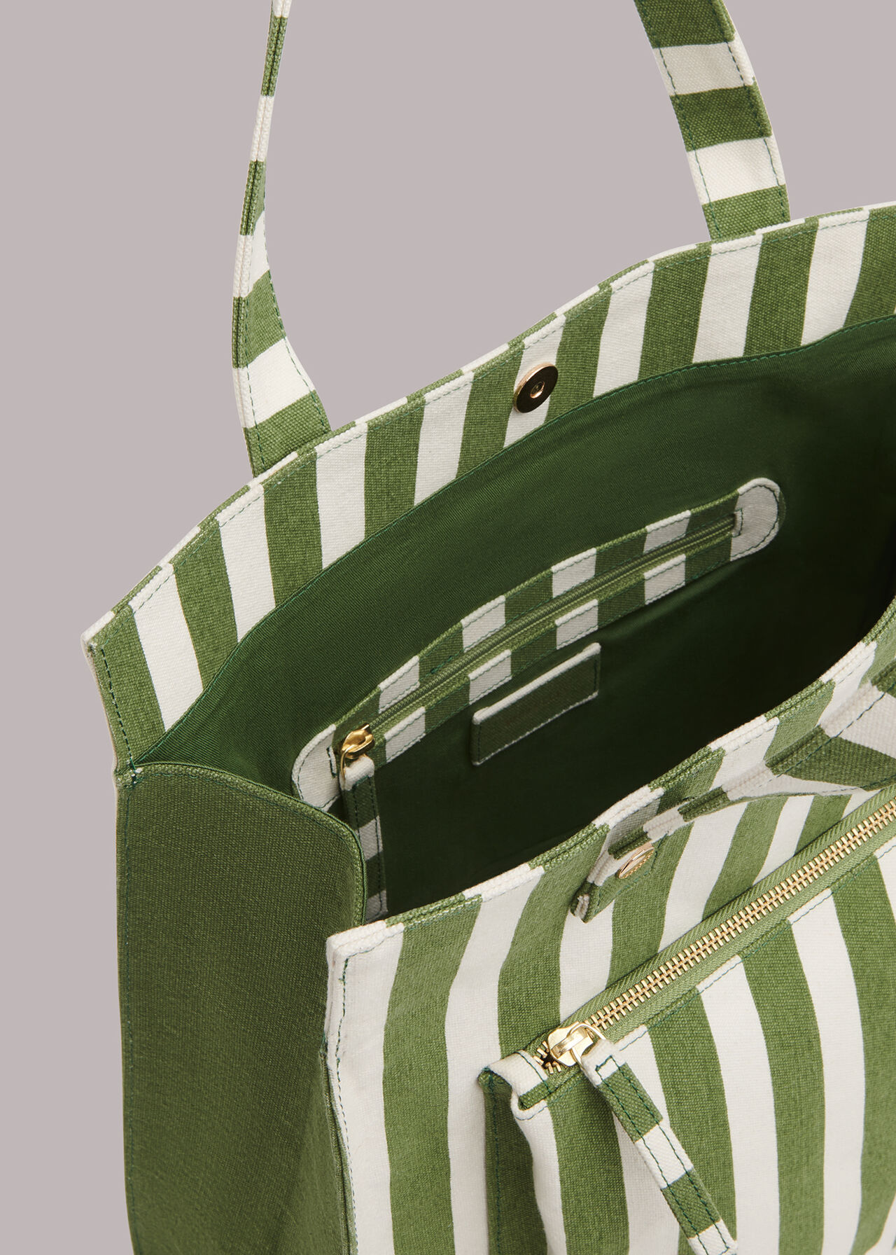 Sena Striped Canvas Tote