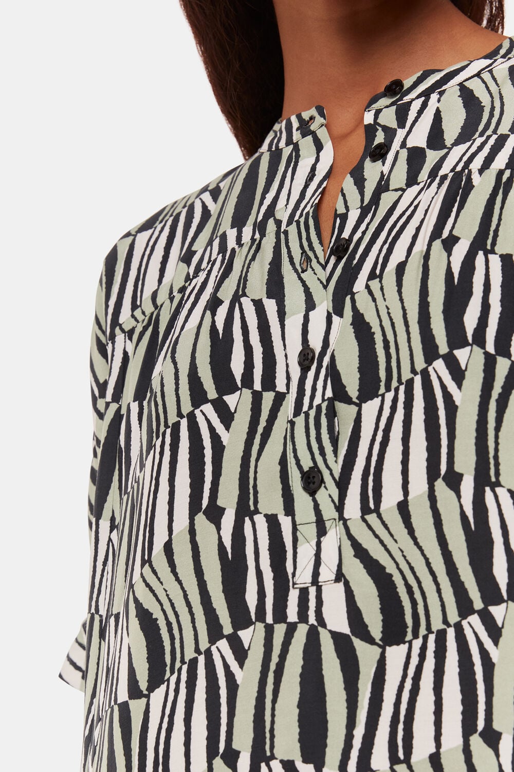 Petite Checkerboard Tiger Print Dress
