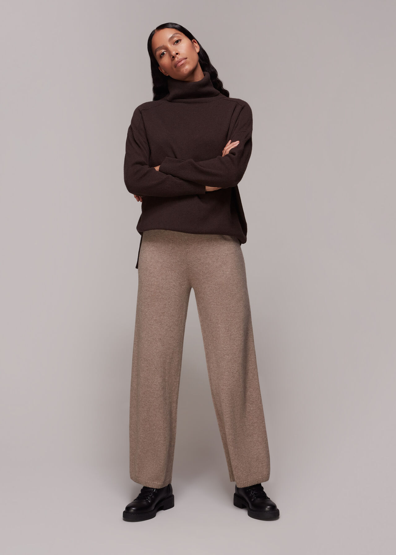 Tie Waist  Cashmere Trouser