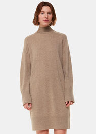 Cashmere Funnel Neck Dress
