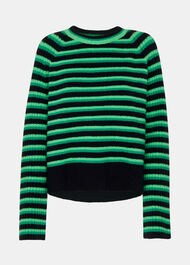 Wool Mix Stripe Crew