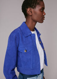 Taali Cropped Suede Jacket