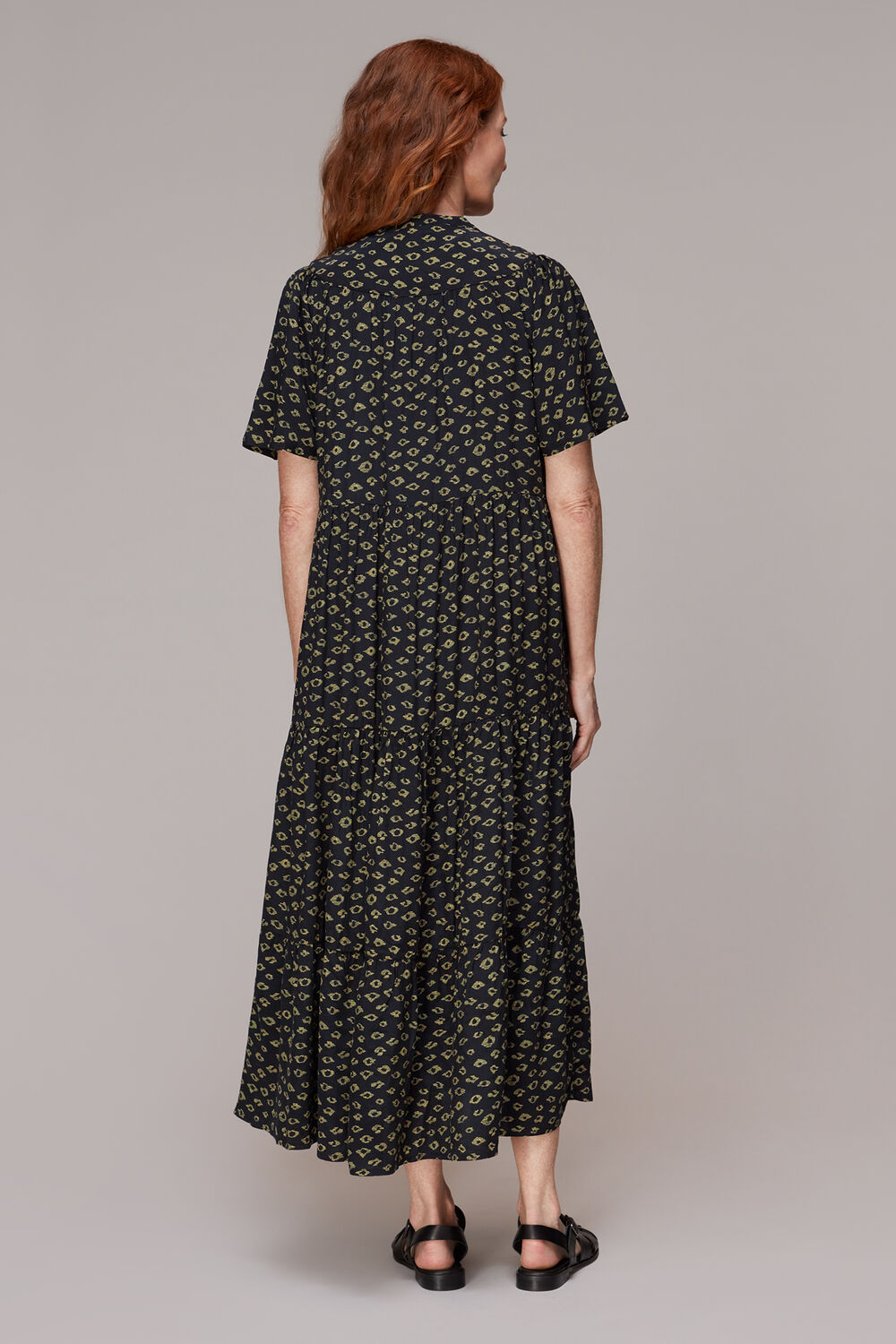 Abstract Gem Trapeze Dress