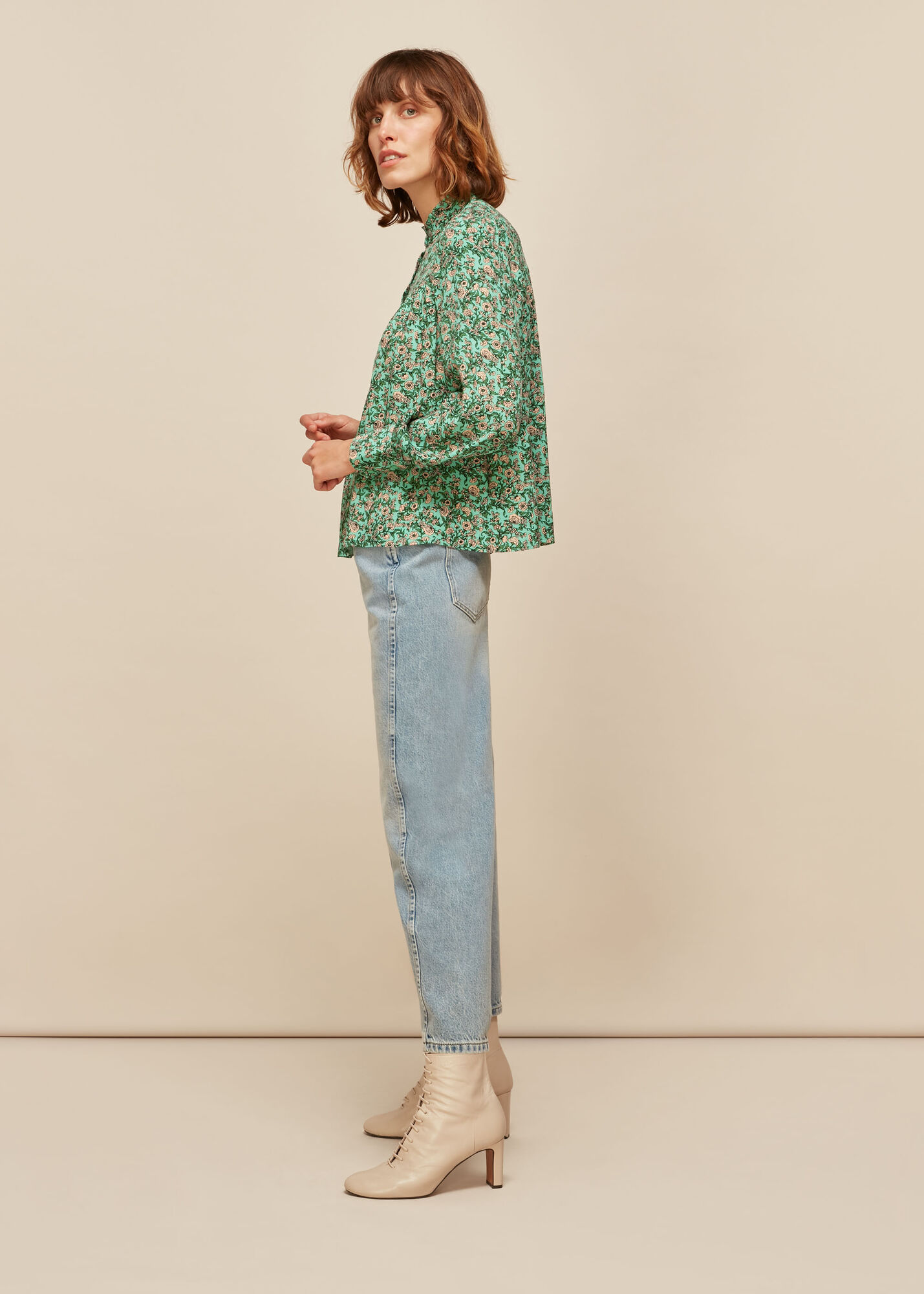 Multicolour Heath Floral Print Top WHISTLES