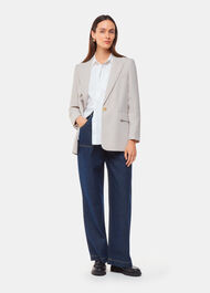 Crepe Boyfriend Blazer