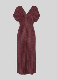 Margot Spot Wrap Back Jumpsuit