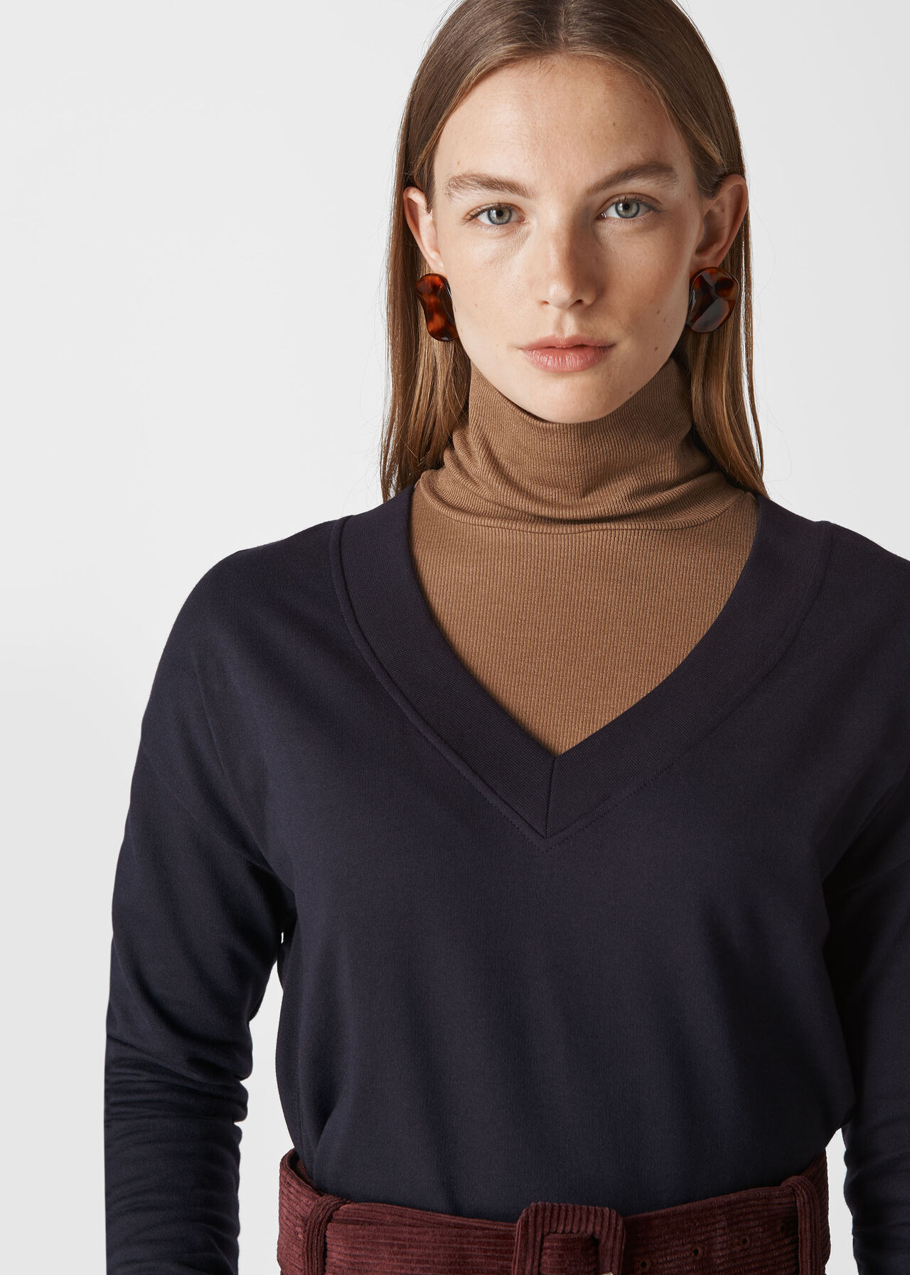 V Neck Sweatshirt