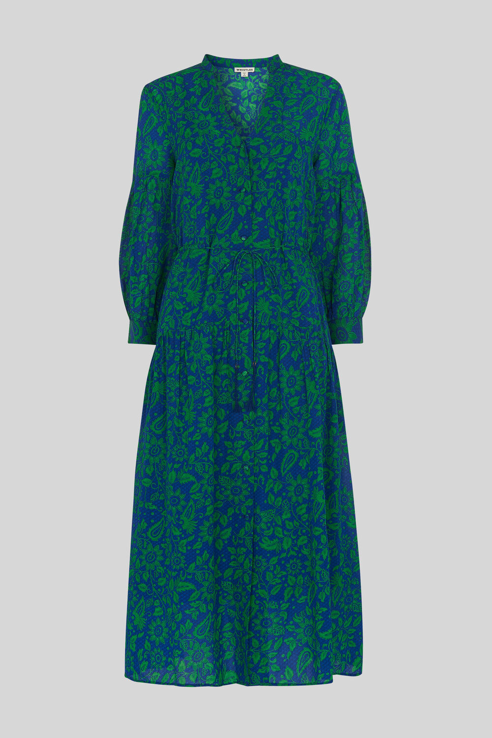 Valeria Henna Shirt Dress Green/Multi