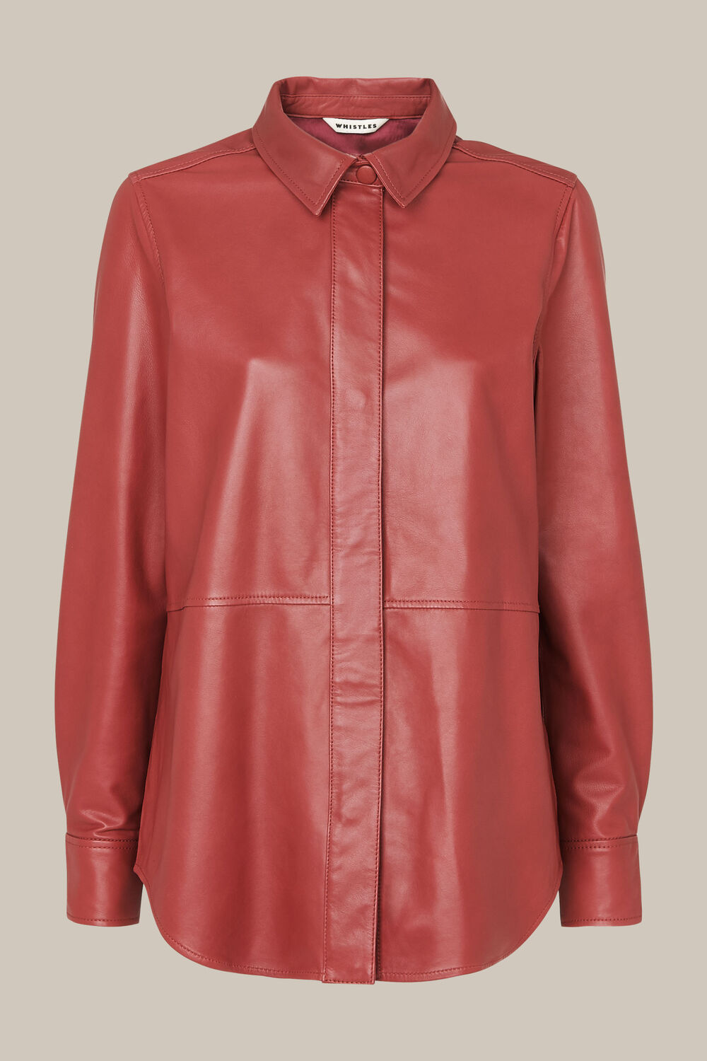 Leather Panelled Shirt