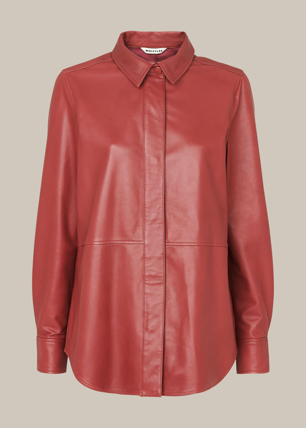 Leather Panelled Shirt
