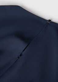Pleat Detail Asymmetric Dress