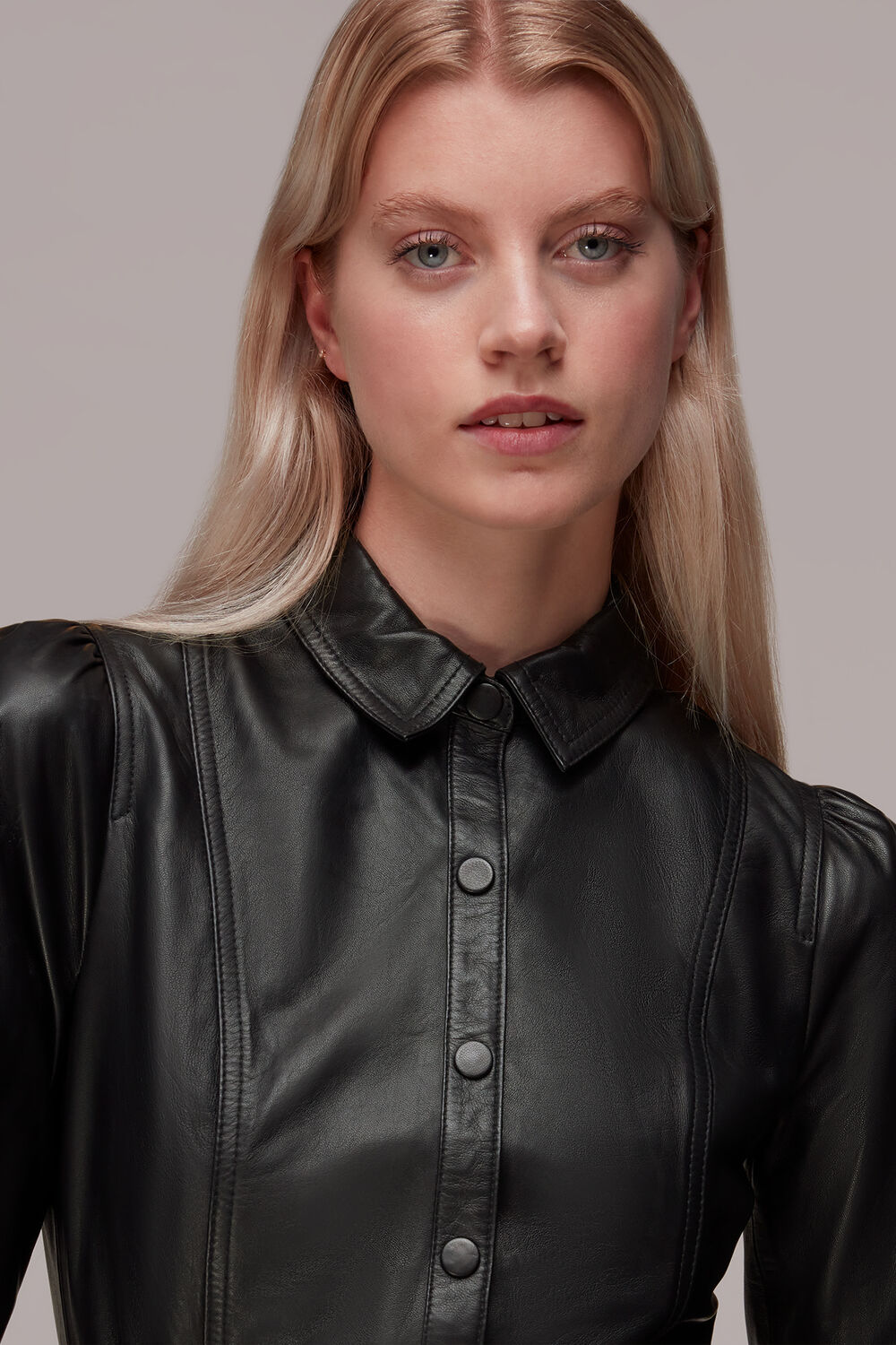 Phoebe Short Leather Dress