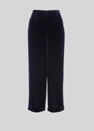Velvet Silk Mix Trouser Purple
