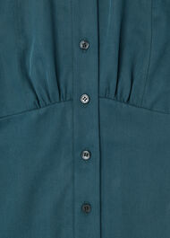 Button Front Flippy Mini Dress