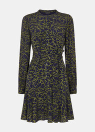 Abstract Petal Flippy Dress