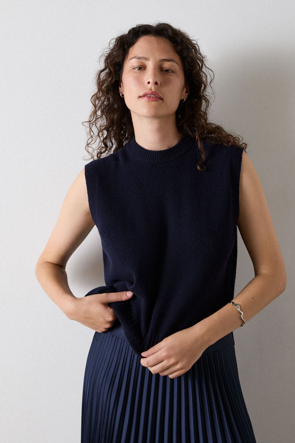 Wool Sleeveless Tank