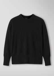 Cashmere Seam Detail Crew Knit