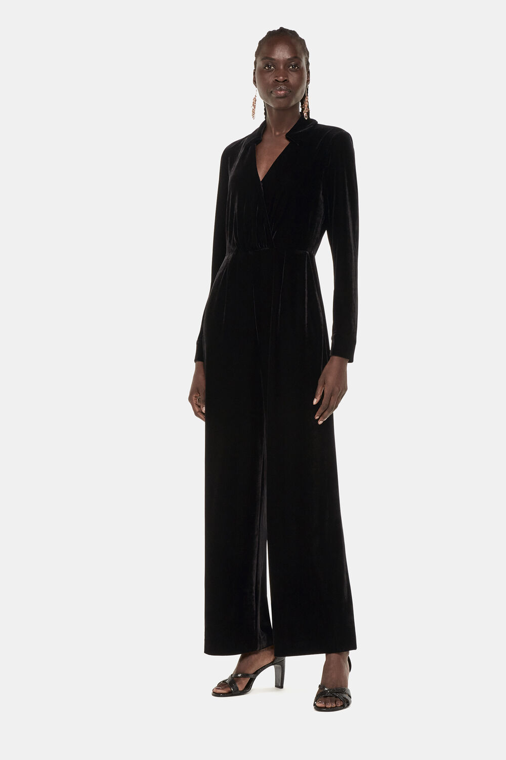 Wrap Velvet Jumpsuit