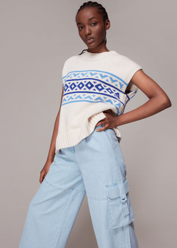 Pale Blue Evie Pull Leg Trouser