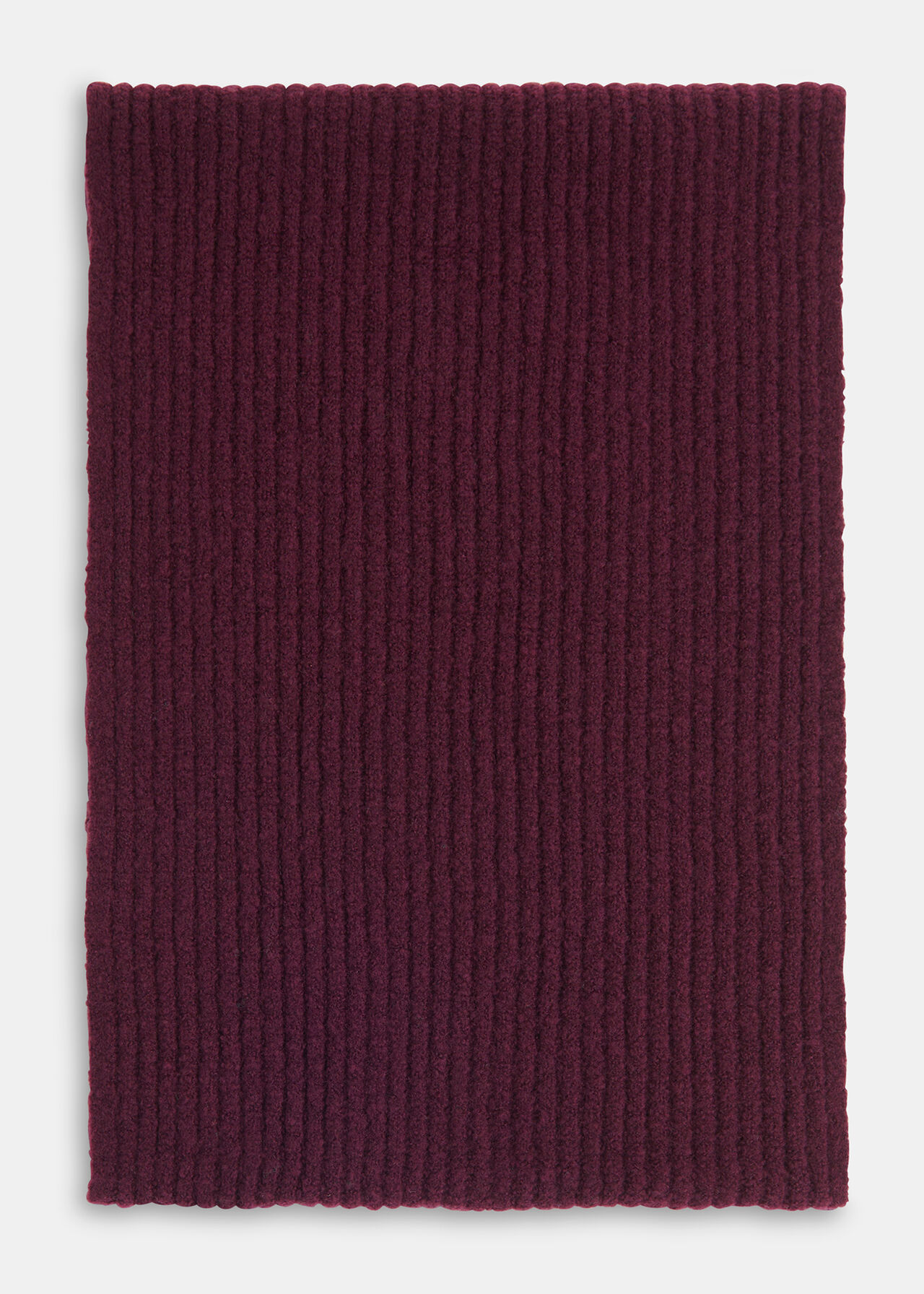 Wool Mix Rib Scarf