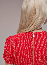 Petite Diagonal Fleck Dobby Dress