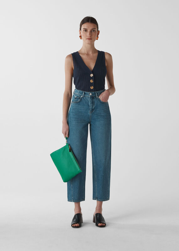 Button Detail Vest Knit