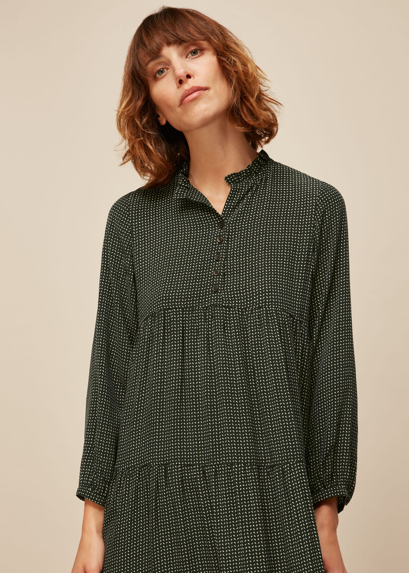 Multicolour Longline Mark Enora Dress WHISTLES Whistles US