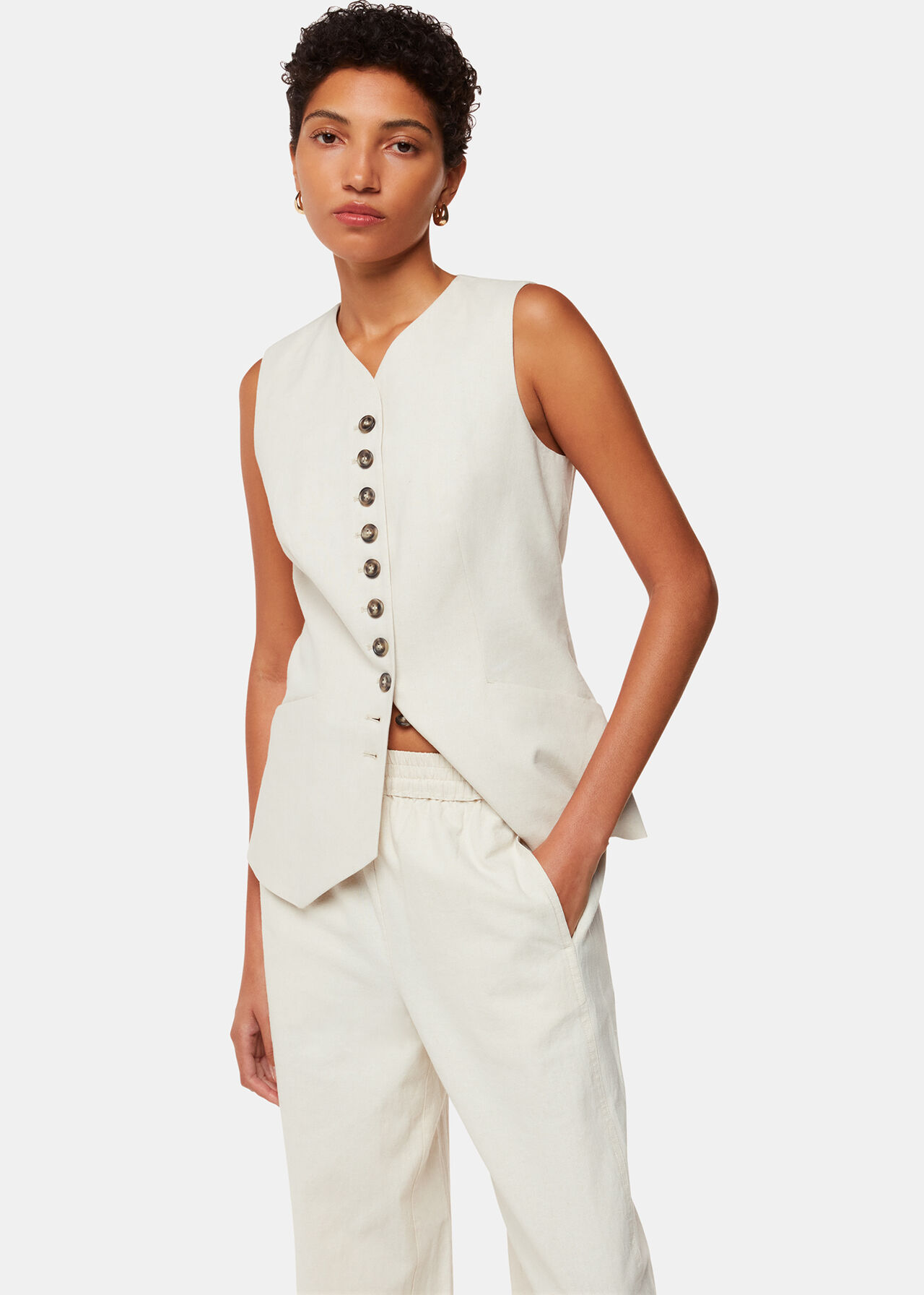Lindsey Linen Blend Trouser