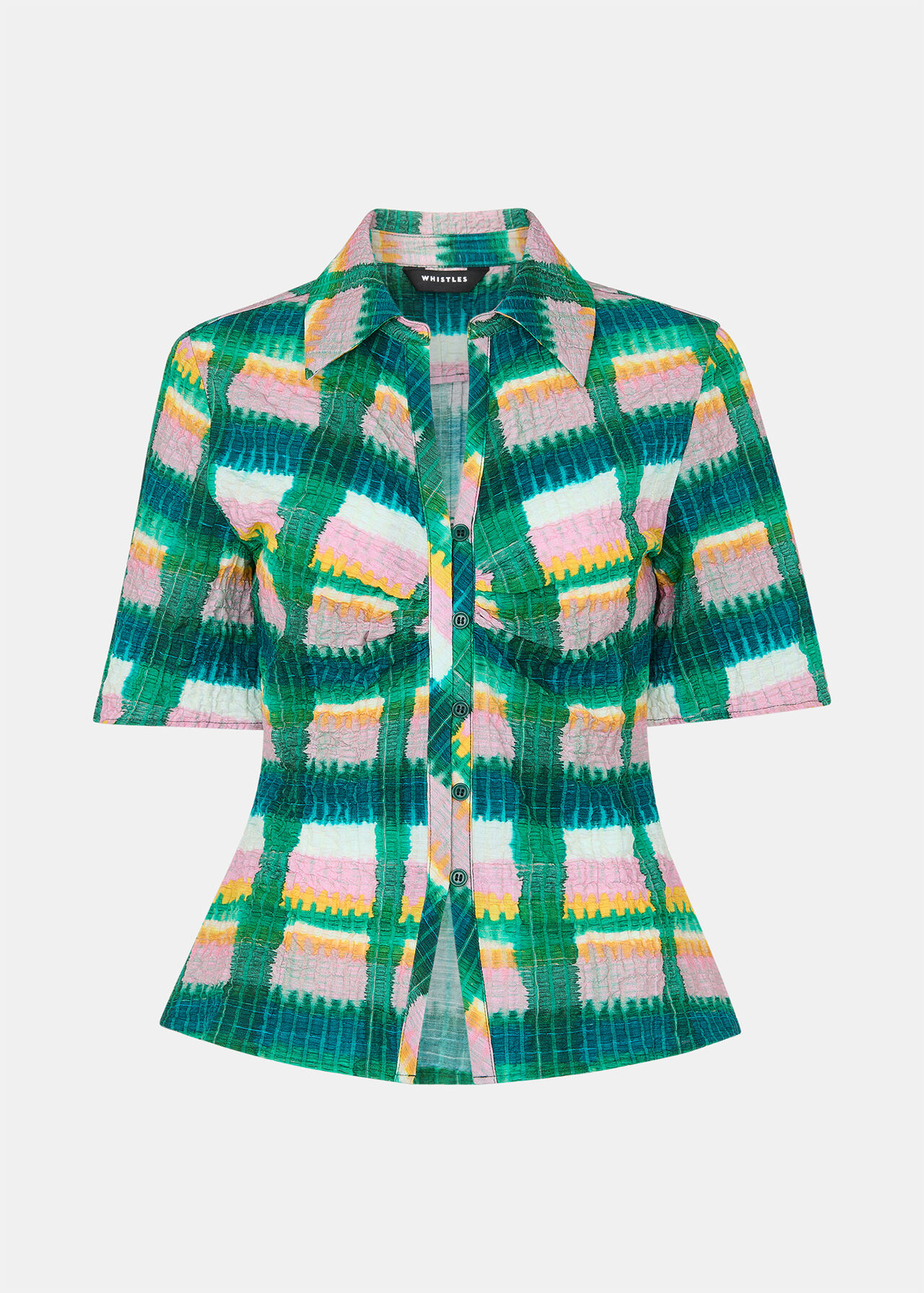 Checked Button Shirt
