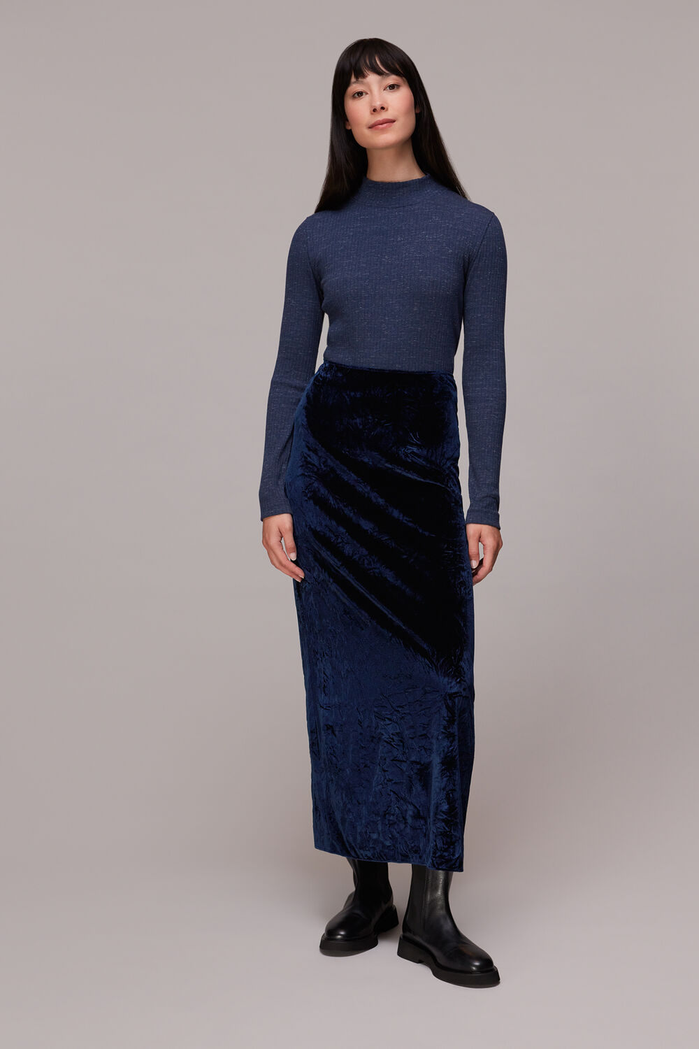 Mia Crushed Velvet Skirt