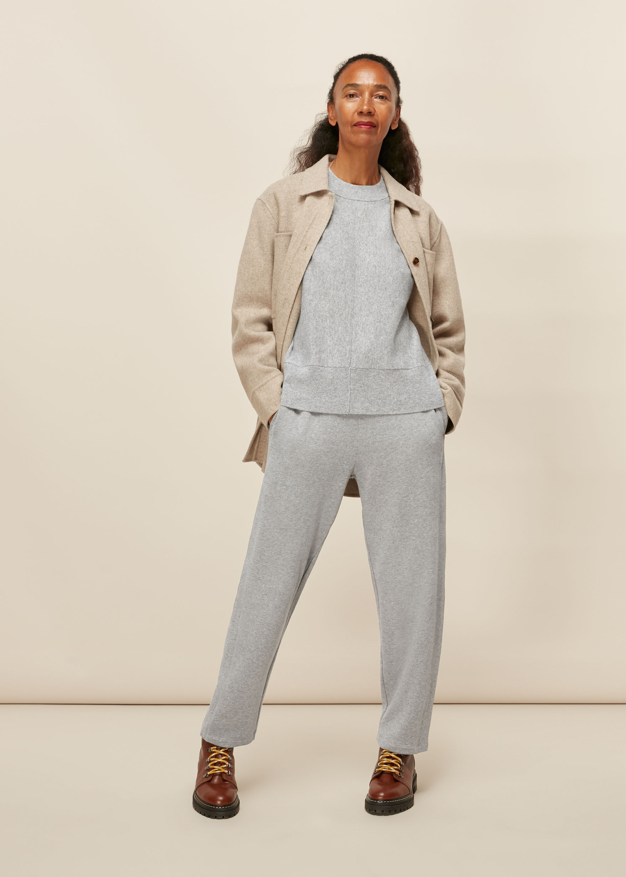 Grey Cashmere Dolman Knit WHISTLES Whistles UK