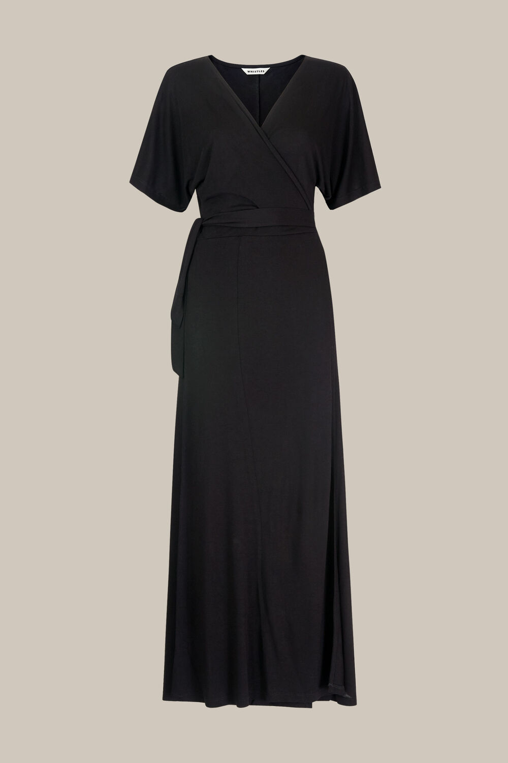 Jersey Wrap Midi Dress