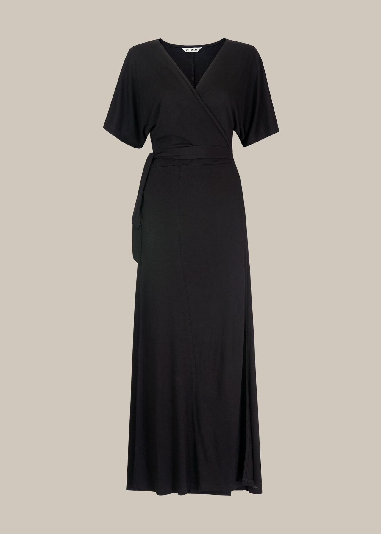 Jersey Wrap Midi Dress