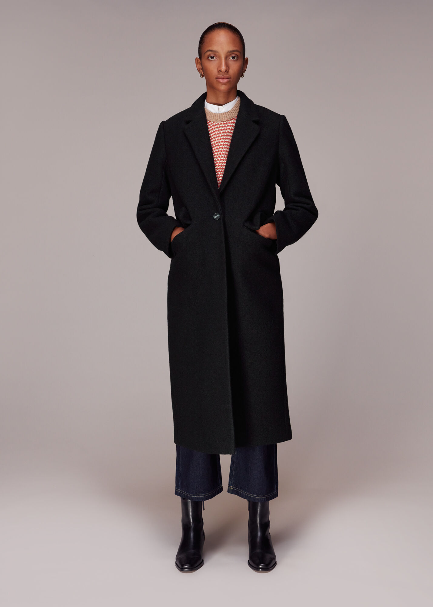 Whistles clearance black coat