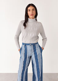 Macie Vertical Patchwork Jean