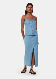 Denim Corset Top