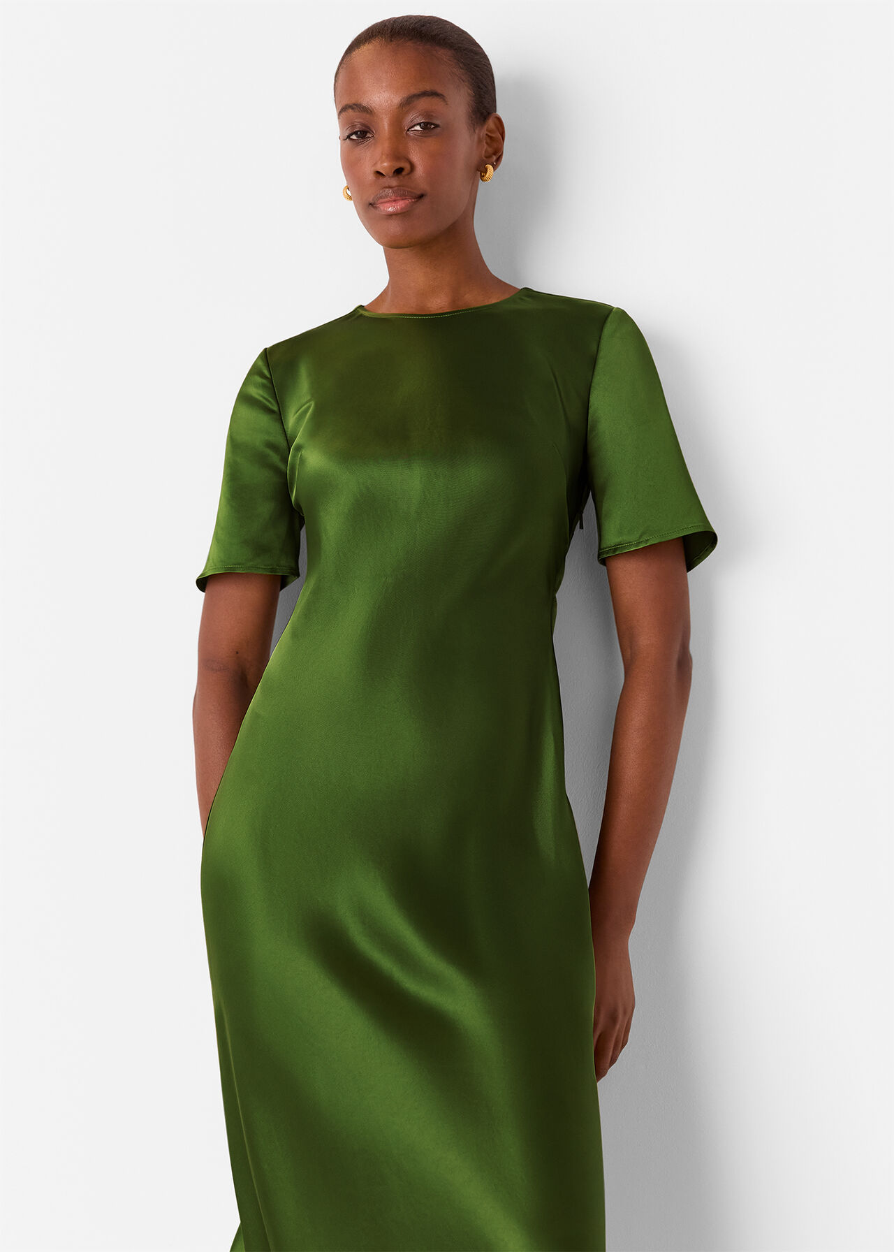 Avery Satin Twist Dress