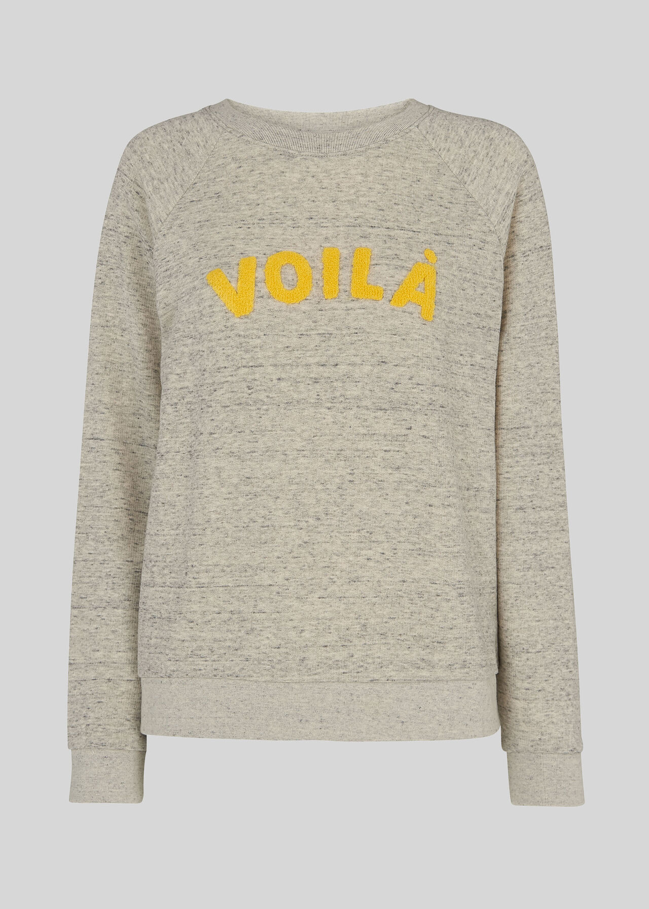 Voila Logo Sweatshirt Grey Marl