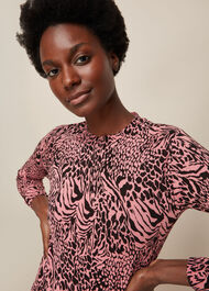 Desert Zebra Printed Crew Neck