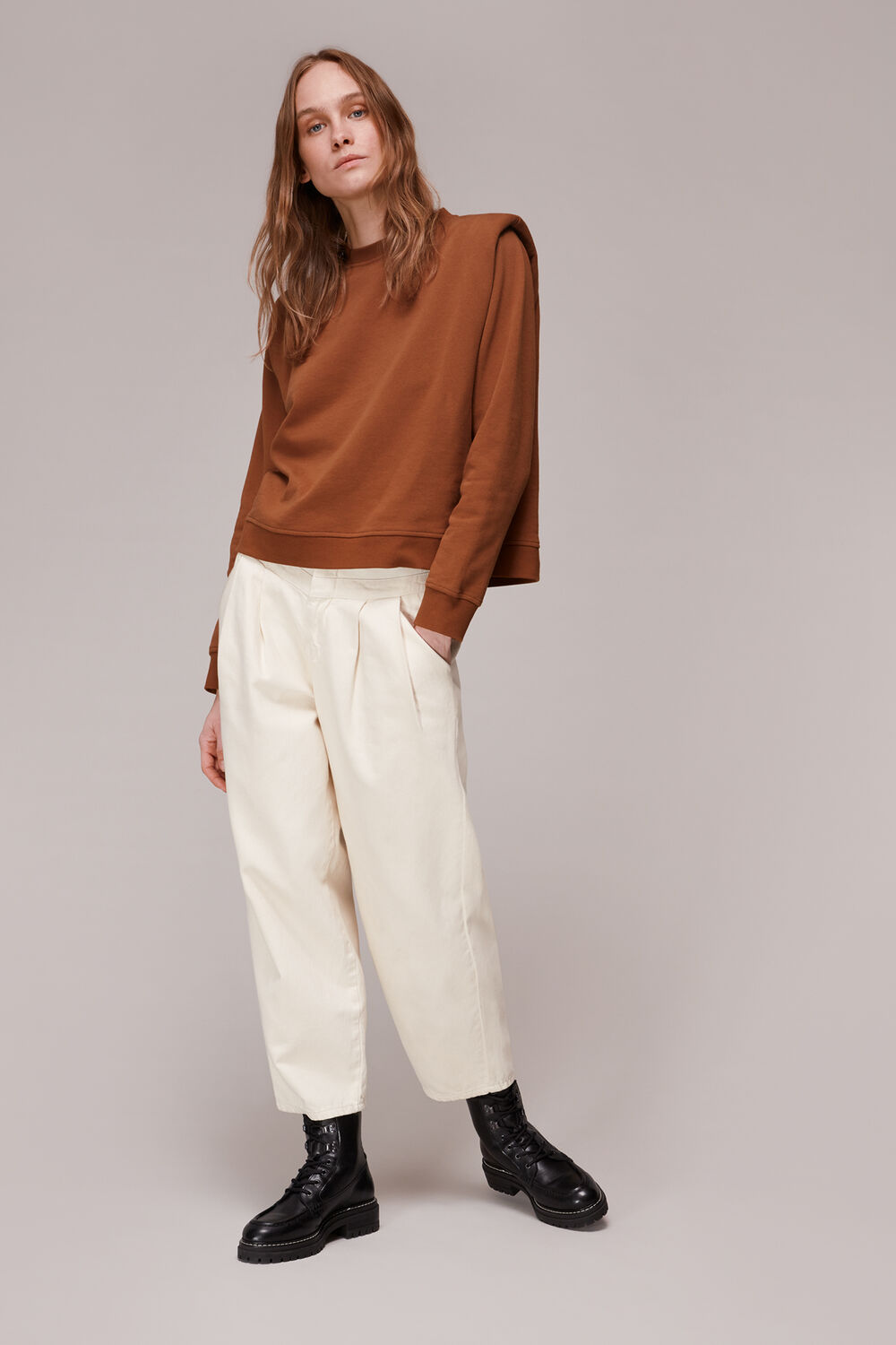 Shoulder Padded Sweat