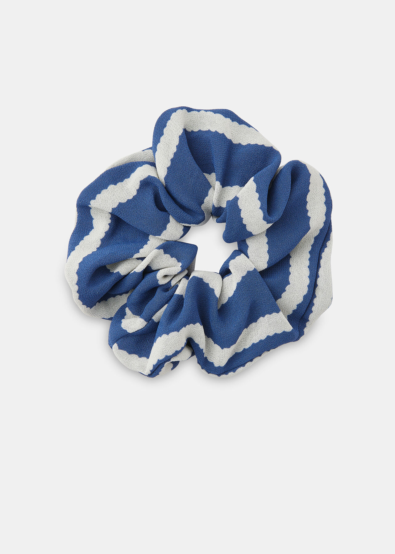 Crinkle Stripe Scrunchie