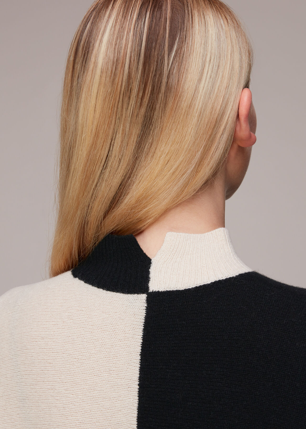 Checkerboard Wool Jumper