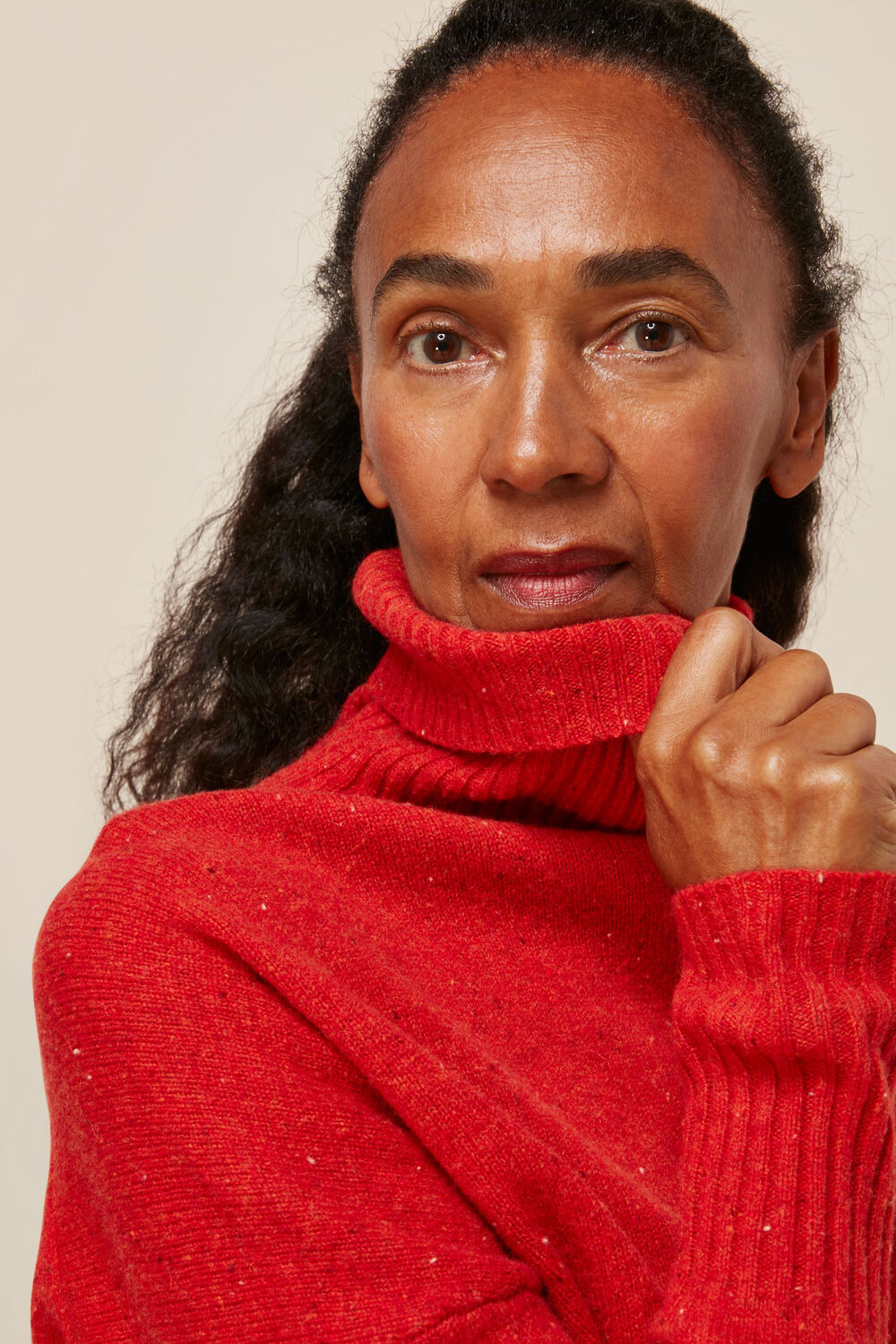Roll Neck Merino Wool Knit