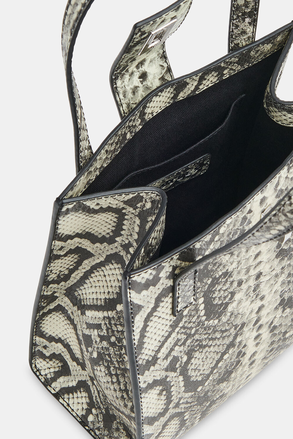 Eben Snake Mini Turn Lock Tote