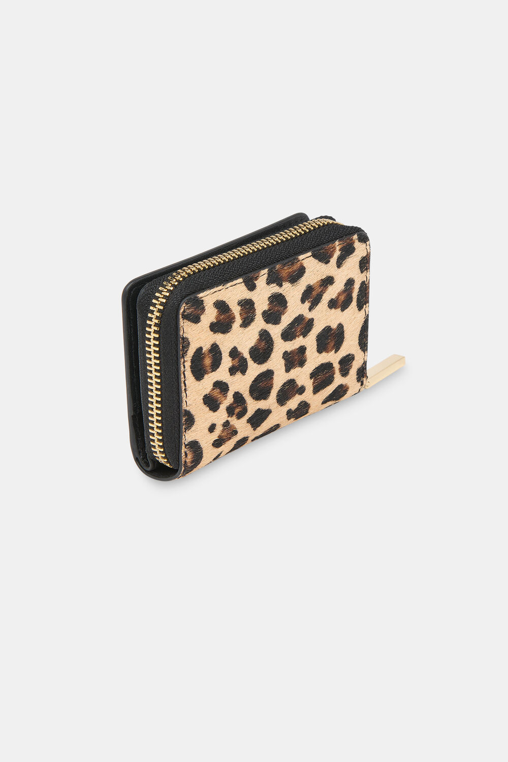 Leopard Koa Compact Purse
