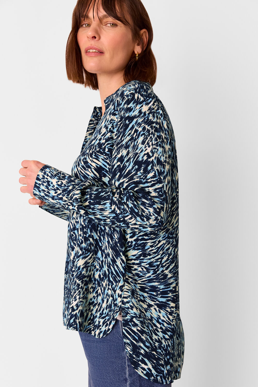 Leopard Swirl Print Shirt