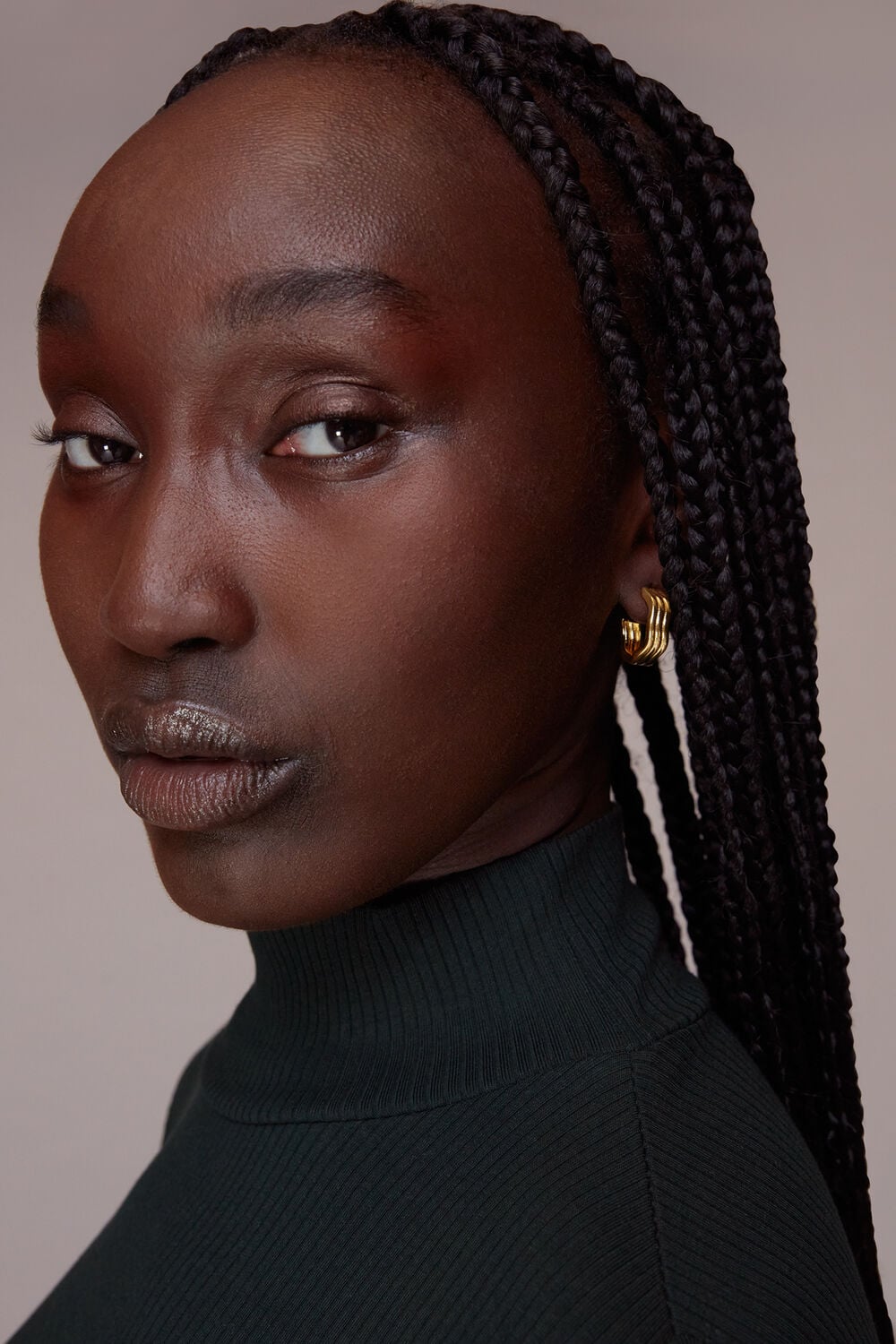 Wavy Hoop Earring