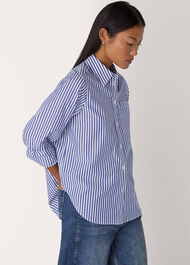 Petite Relaxed Fit Stripe Shirt