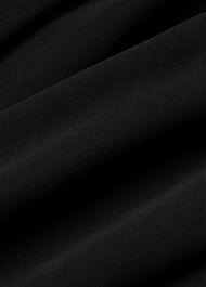 Lace Detail Crepe Mini Dress