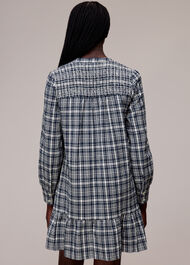 Seersucker Check Flippy Dress